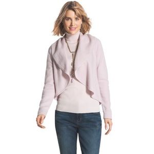 Chico’s Boiled Wool Yvonne Cropped Cardigan NWT